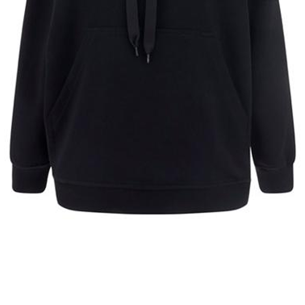 Details for (Women) Burberry FW22  Black Oversized Pullover Sweatshirt with Back Letter Print. 80586491