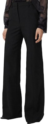 (Women) Burberry FW22 Black Pleated Flared Long Casual Pants. 80614091 Purchase (Women) Burberry FW22 Black Pleated Flared Long Casual Pants. 80614091