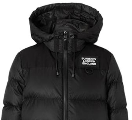 (Women) Burberry FW22 Black Puffer Jacket with Logo Letters and Hood. 8038747 Shop (Women) Burberry FW22 Black Puffer Jacket with Logo Letters and Hood. 8038747