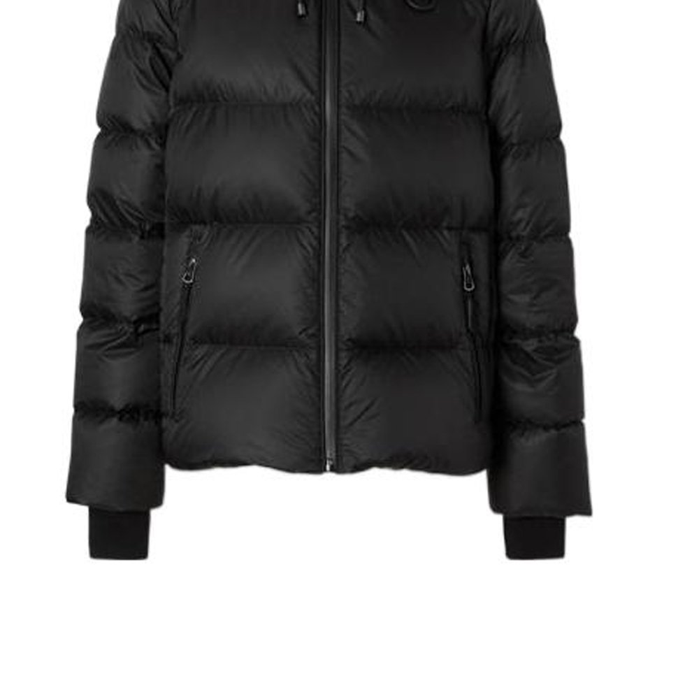 Details for (W) Burberry FW22 黑色連帽標誌字母羽絨外套 8038747