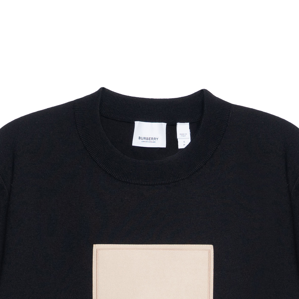 (Women) Burberry FW22  Black Pullover Sweatshirt with Letter Logo Print. 80571761 圖 7