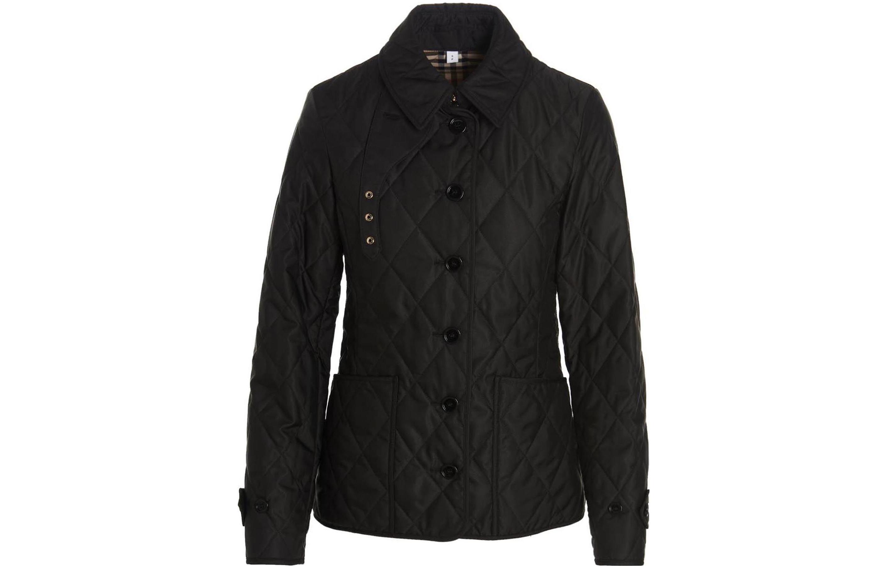 (Women) Burberry FW22  Black Quilted Button-Up Casual Long Sleeve Jacket. 80498691 圖 2