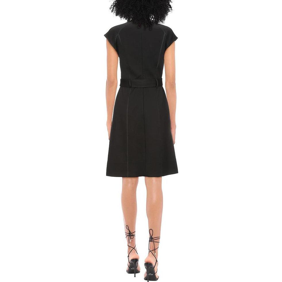 (Women) Burberry FW22  Black V-Neck Midi Dress with Fitted Waist. 80077241 圖 5