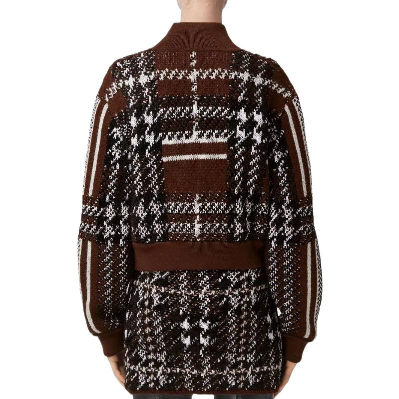 (Women) Burberry FW22  Brown Check Zip-Up Jacket 80584111 圖 4