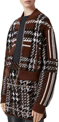 (Women) Burberry FW22 Brown Check Zip-Up Jacket 80584111 Purchase (Women) Burberry FW22 Brown Check Zip-Up Jacket 80584111