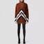 Lookbook (Women) Burberry FW22 Brown Colorblock Striped Knit Cardigan Jacket Top. 80557301