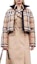 Purchase (Women) Burberry FW22 Brown Fitted Down Jacket with Zip and Stand Collar. 80590931
