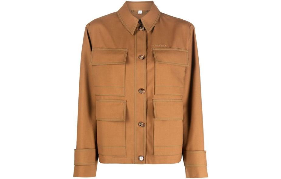 (Women) Burberry FW22  Brown Multi-Pocket Solid Design Jacket. 80550061 圖 2