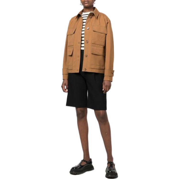(Women) Burberry FW22  Brown Multi-Pocket Solid Design Jacket. 80550061 圖 3