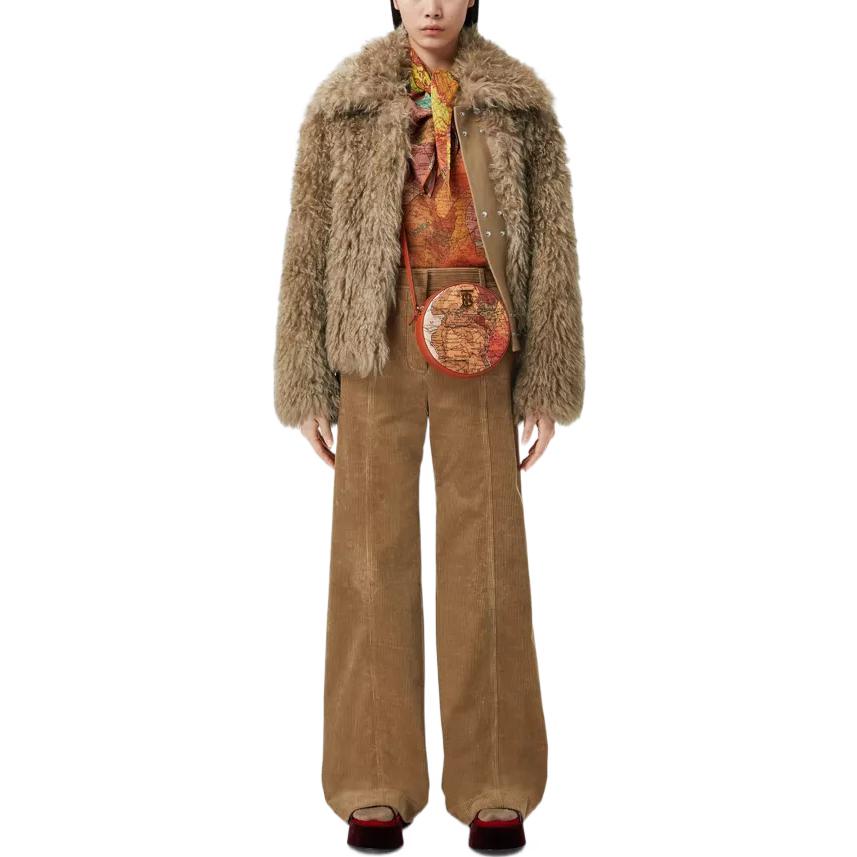 (Women) Burberry FW22  Brown Single-Breasted Collared Long-Sleeve Jacket. 80548801 圖 3