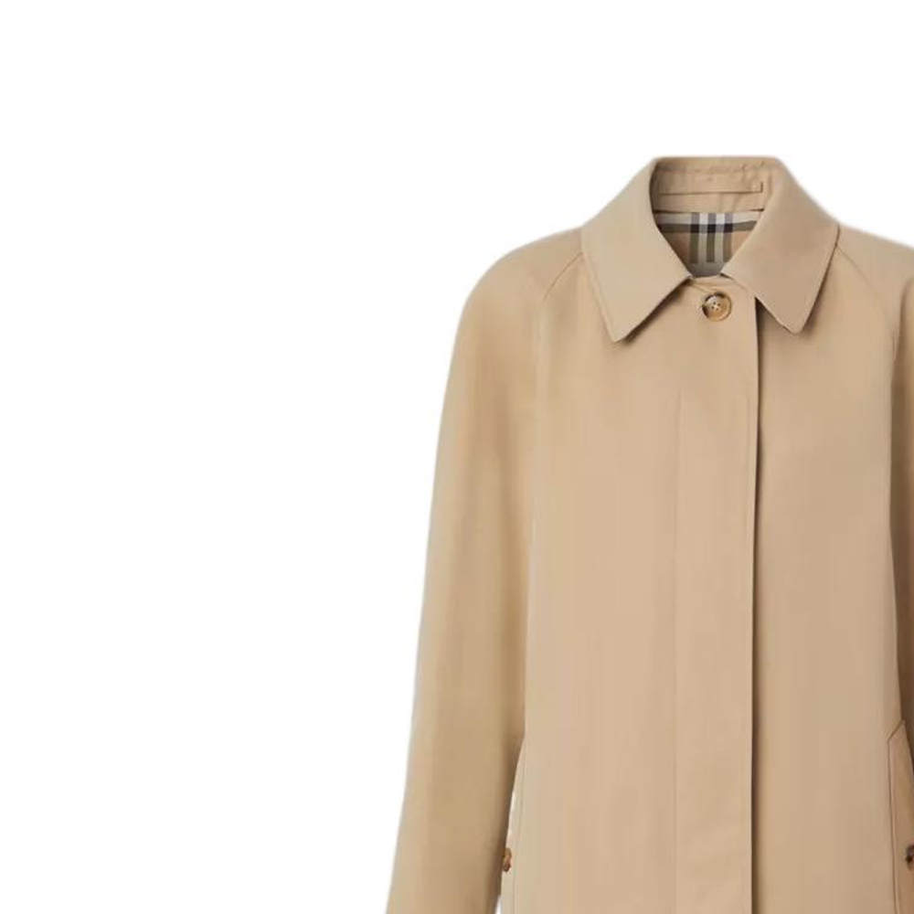 (Women) Burberry FW22  Brown Solid Collar Long Sleeve Trench Coat. 80580361 圖 6