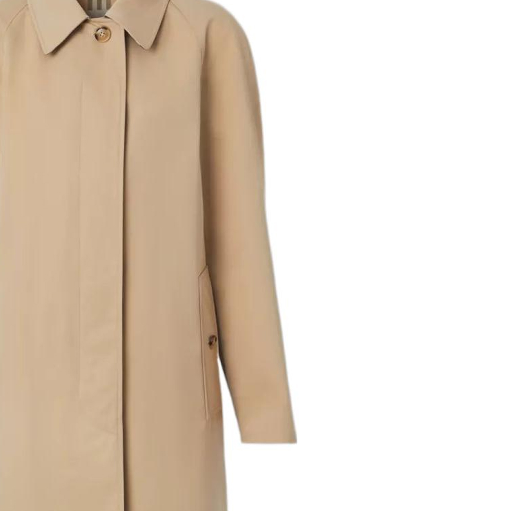 (Women) Burberry FW22  Brown Solid Collar Long Sleeve Trench Coat. 80580361 圖 8