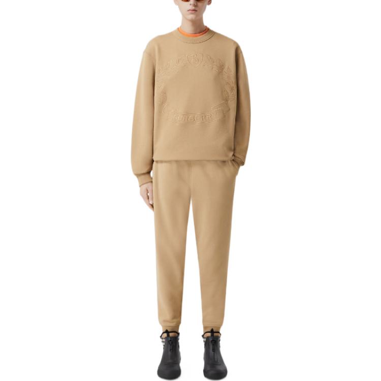 Lookbook (W) バーバリー FW22 キャメル ジョガーパンツ レター刺繍入り. 80652561