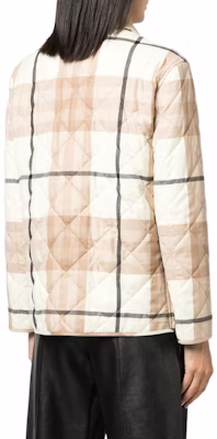 (W) 博柏利 FW22 卡其色格纹棉质纽扣夹克. 80554381 Shop (W) 博柏利 FW22 卡其色格纹棉质纽扣夹克. 80554381