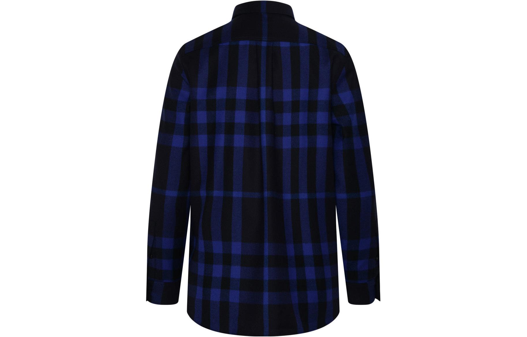 (Women) Burberry FW22  Check Long-Sleeve Shirt Blue 80607821 圖 3