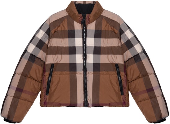 (Women) Burberry FW22 Check Quilted Down Jacket Short Zip Brown 80590961 Order (Women) Burberry FW22 Check Quilted Down Jacket Short Zip Brown 80590961