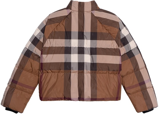 (Women) Burberry FW22 Check Quilted Down Jacket Short Zip Brown 80590961 Lookbook (Women) Burberry FW22 Check Quilted Down Jacket Short Zip Brown 80590961