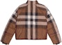 Lookbook (Women) Burberry FW22 Check Quilted Down Jacket Short Zip Brown 80590961