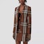 Lookbook (Women) Burberry FW22 Check Wool-Blend Jacquard Blazer Dark Brown 80607931