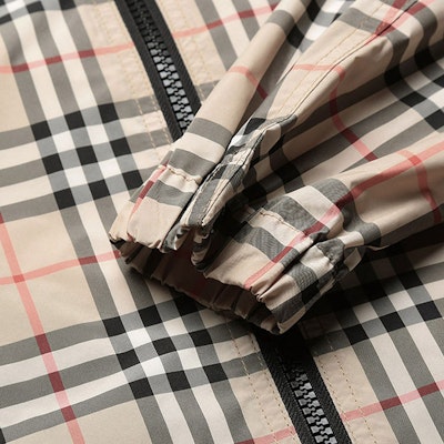 (W) バーバリー FW22 チェック ジップアップ フーディ ジャケット - アーカイブベージュ 80594901 Details for (W) バーバリー FW22 チェック ジップアップ フーディ ジャケット - アーカイブベージュ 80594901