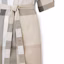 Details for (W) Burberry FW22 Gaun Midi Lengan Panjang Kotak-Kotak Kancing Warna Beige Muda. 80652141