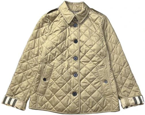 (Women) Burberry FW22 Checkered Cotton Jacket in Khaki. 80530461 Order (Women) Burberry FW22 Checkered Cotton Jacket in Khaki. 80530461