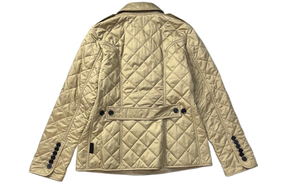 (Women) Burberry FW22  Checkered Cotton Jacket in Khaki. 80530461 圖 3