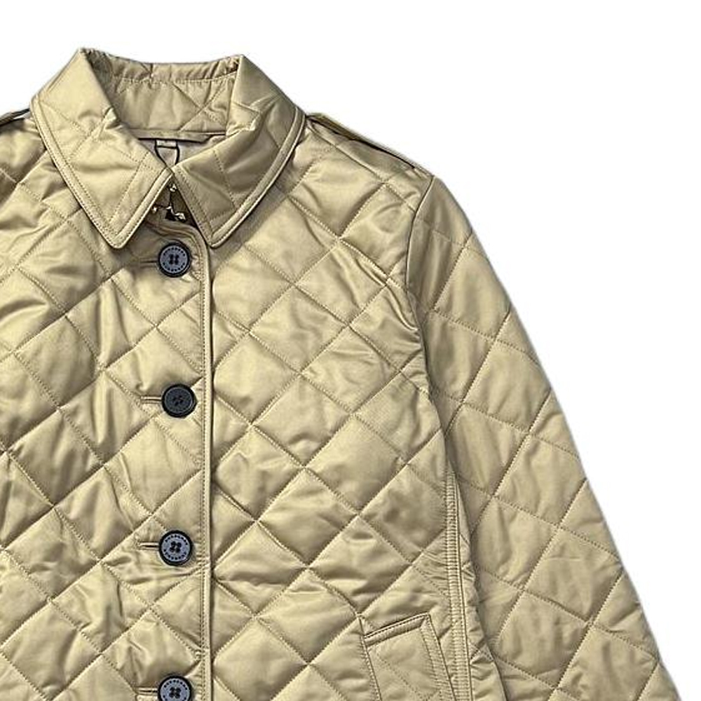 (Women) Burberry FW22  Checkered Cotton Jacket in Khaki. 80530461 圖 7