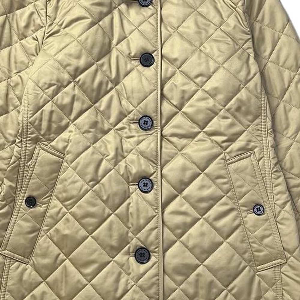 (Women) Burberry FW22  Checkered Cotton Jacket in Khaki. 80530461 圖 8