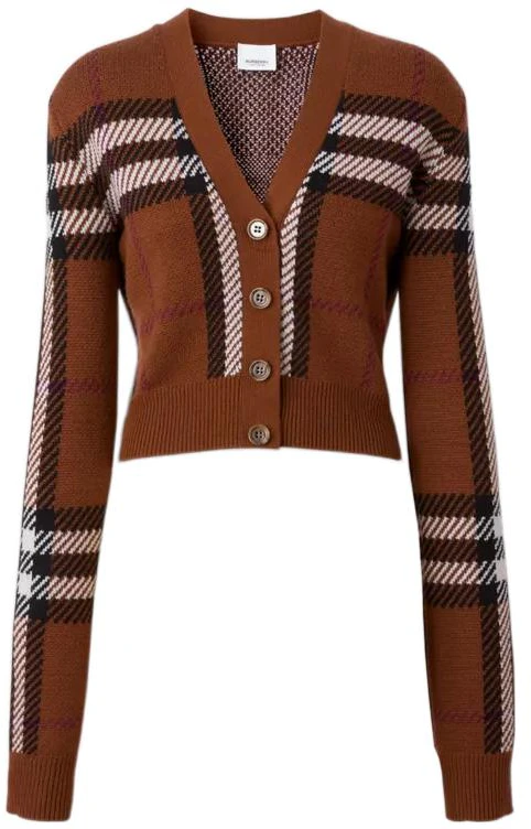 women-burberry-fw-22-checkered-v-neck-button-up-short-cardigan-birch-brown-80632191