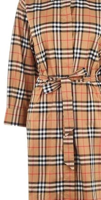 (W) Burberry FW22 Vestido Camisa de Cuadros Colorblock Manga Larga - Amarillo Antiguo 80686851 Purchase (W) Burberry FW22 Vestido Camisa de Cuadros Colorblock Manga Larga - Amarillo Antiguo 80686851