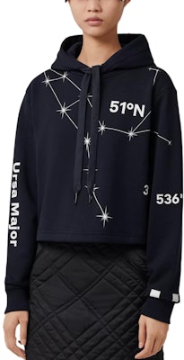 (Women) Burberry FW22 Constellation Print Hoodie Navy Blue. 80613201 Lookbook (Women) Burberry FW22 Constellation Print Hoodie Navy Blue. 80613201