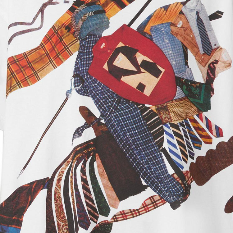 (Women) Burberry FW22  Equestrian Knight Print Relaxed Fit White T-Shirt. 80649521 圖 7