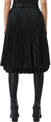 (W) Burberry FW22 Rok Midi Kotak Hijau dengan Detail Gesper Samping. 80618981 Shop (W) Burberry FW22 Rok Midi Kotak Hijau dengan Detail Gesper Samping. 80618981