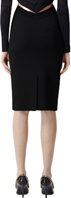 (Women) Burberry FW22 High-Waisted Knit Pencil Skirt Black 80635181 Shop (Women) Burberry FW22 High-Waisted Knit Pencil Skirt Black 80635181