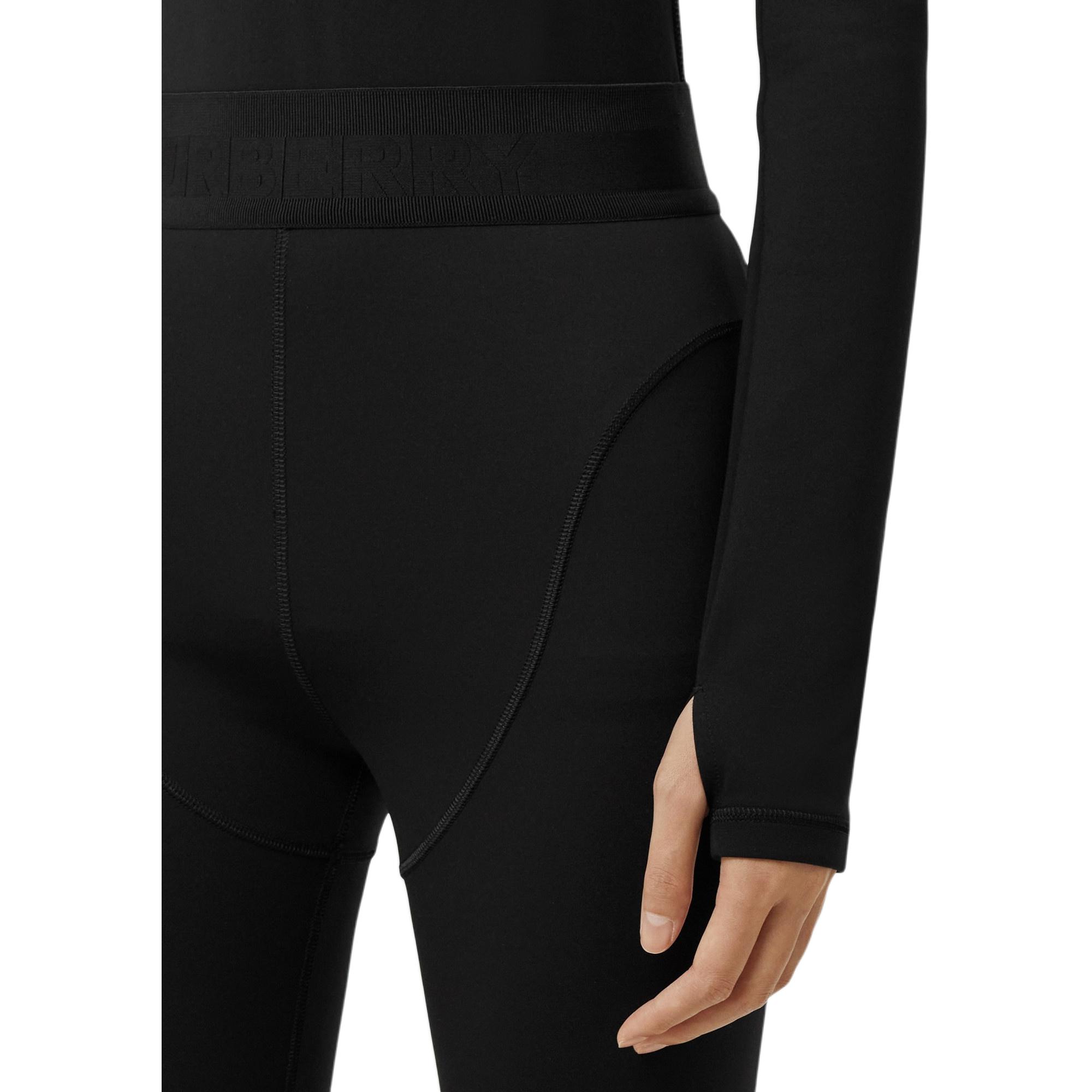 Details for (W) Burberry FW22 Seluar Legging Slim Fit Pinggang Tinggi Hitam 80586861