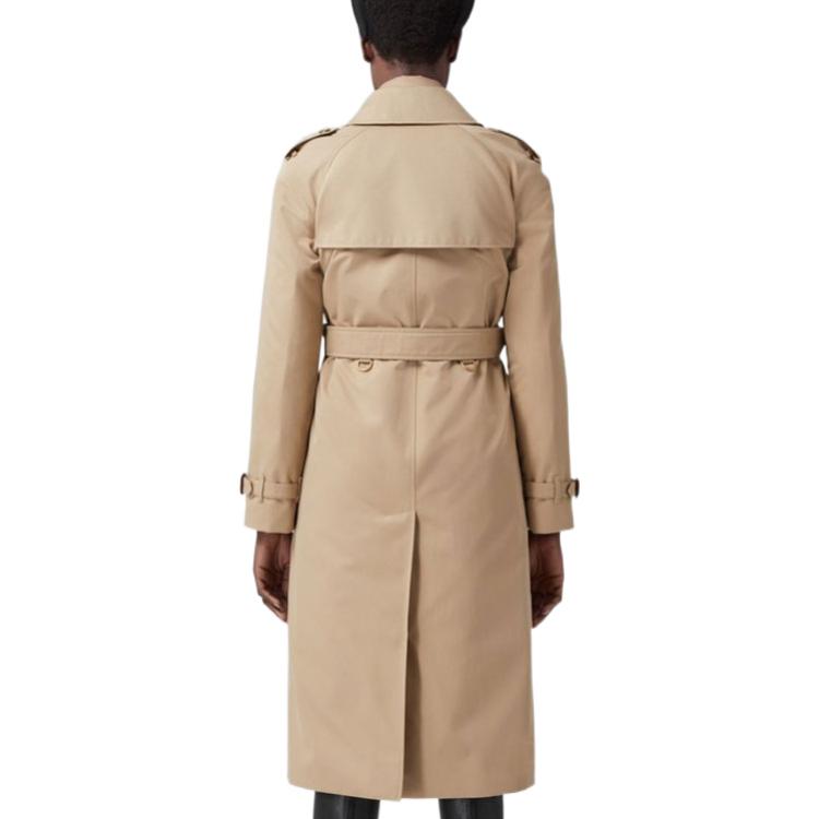 (Women) Burberry FW22  Honey Double-Breasted Belted Long Trench Coat 80580331 圖 4
