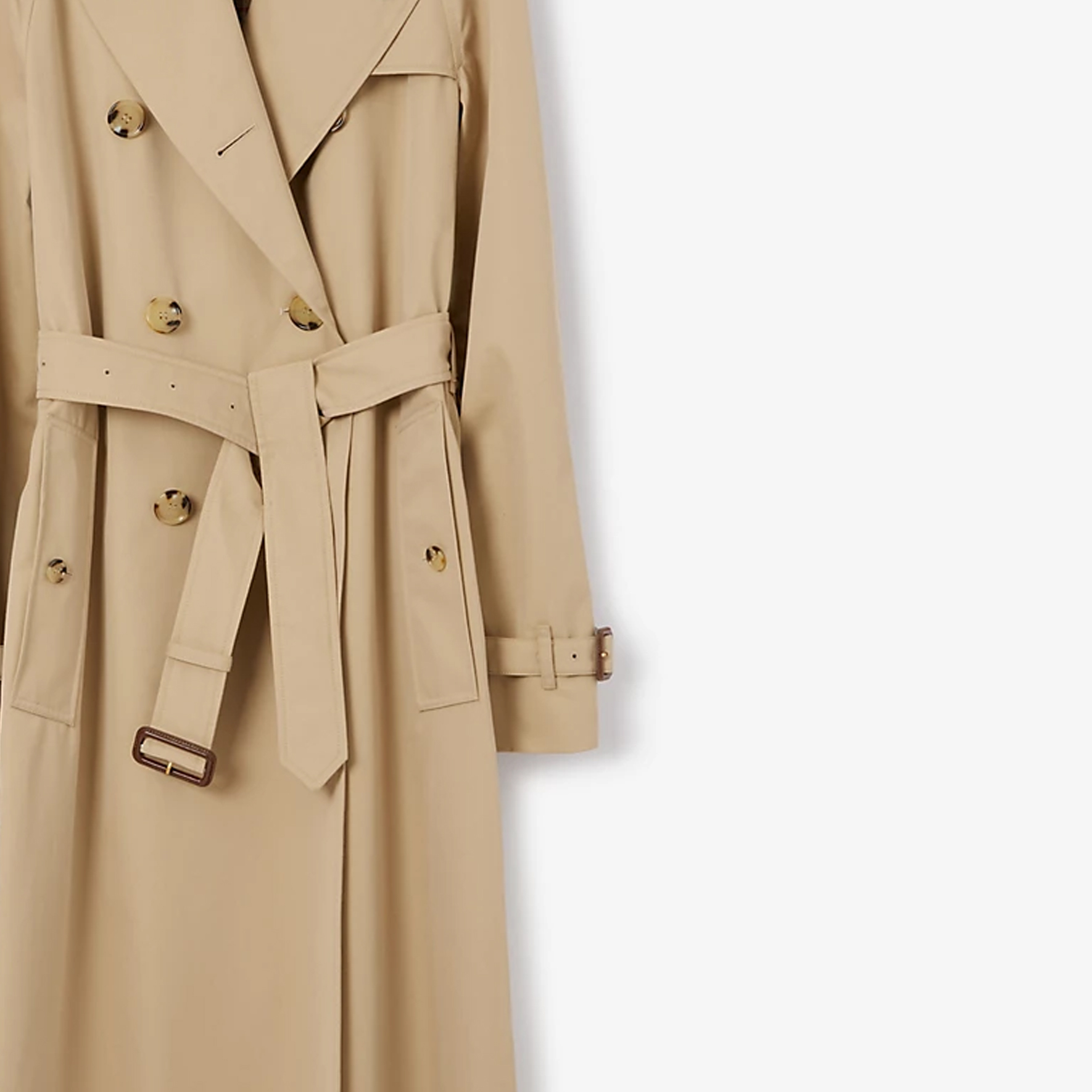 (Women) Burberry FW22  Honey Double-Breasted Belted Long Trench Coat 80580331 圖 6