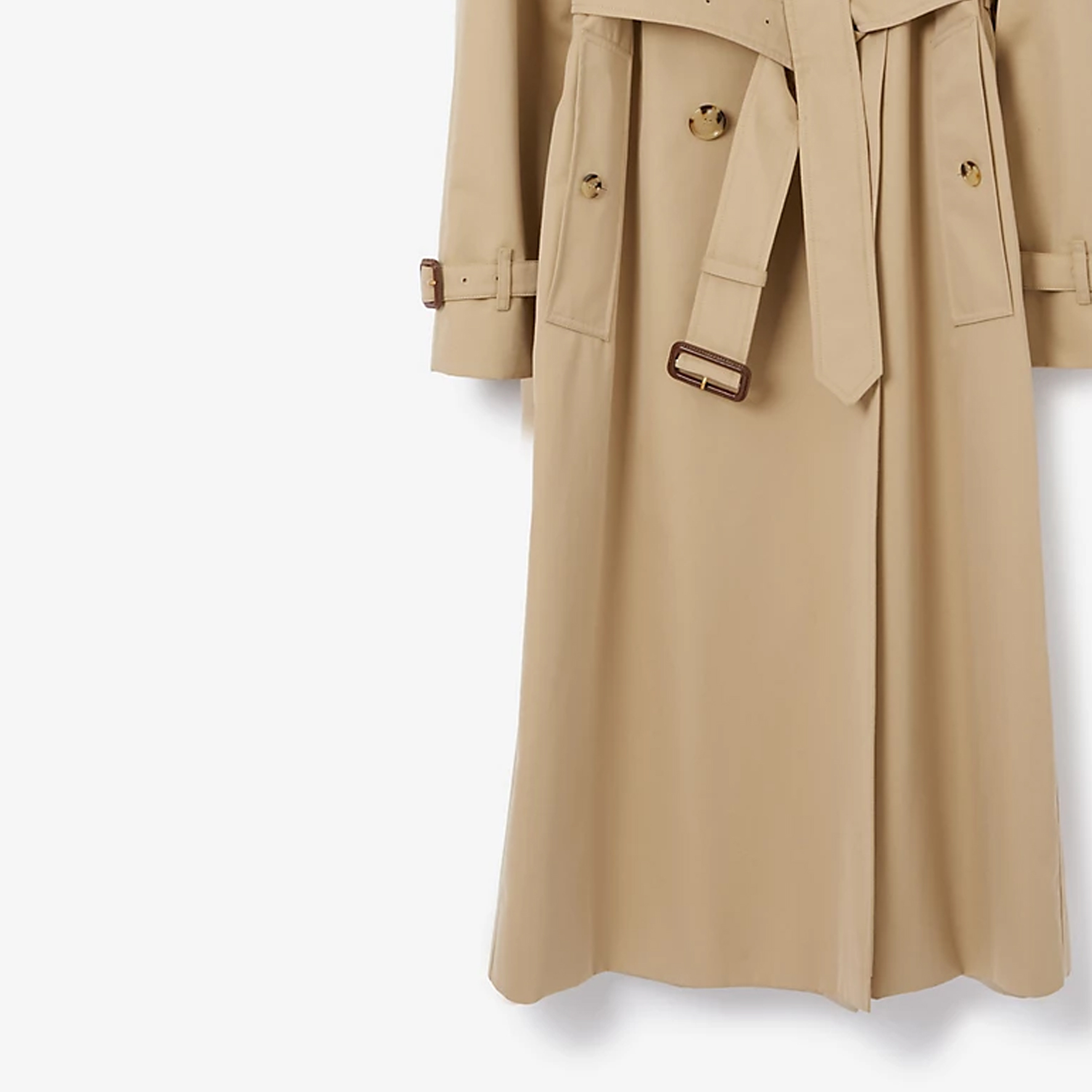 (Women) Burberry FW22  Honey Double-Breasted Belted Long Trench Coat 80580331 圖 7