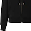 Sizing (Women) Burberry FW22 Hoodie Black - Solid Color, Plaid Lining, Zip & Drawstring. 80615541