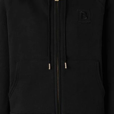 (Women) Burberry FW22 Hoodie Black - Solid Color, Plaid Lining, Zip & Drawstring. 80615541 Cheap (Women) Burberry FW22 Hoodie Black - Solid Color, Plaid Lining, Zip & Drawstring. 80615541
