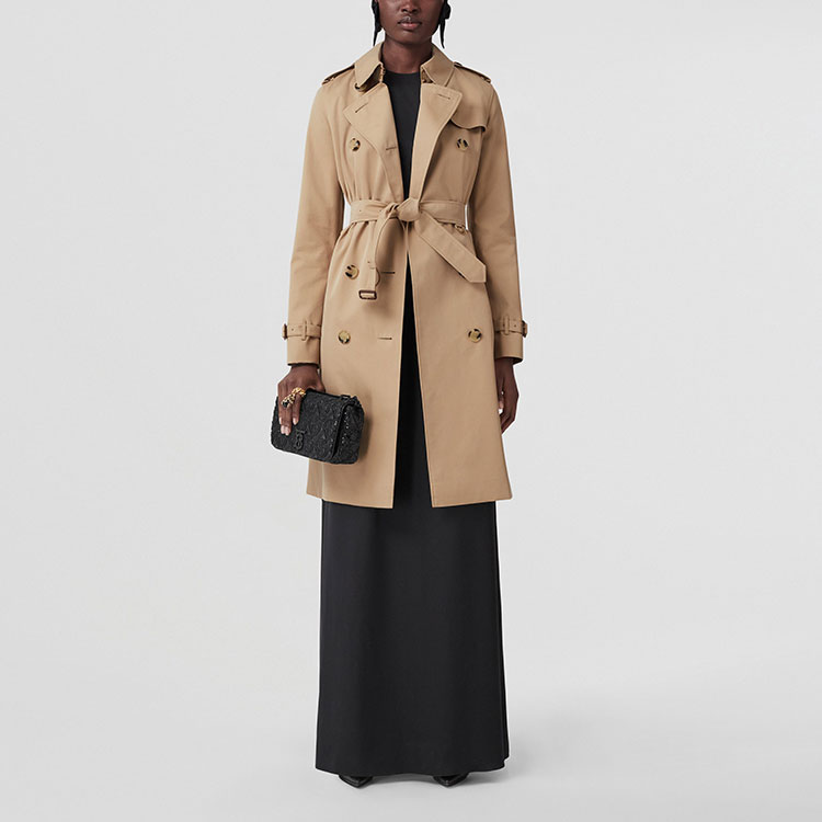 (Women) Burberry FW22  Kensington Heritage Honey Trench Coat Double-Breasted. 80592331 圖 3