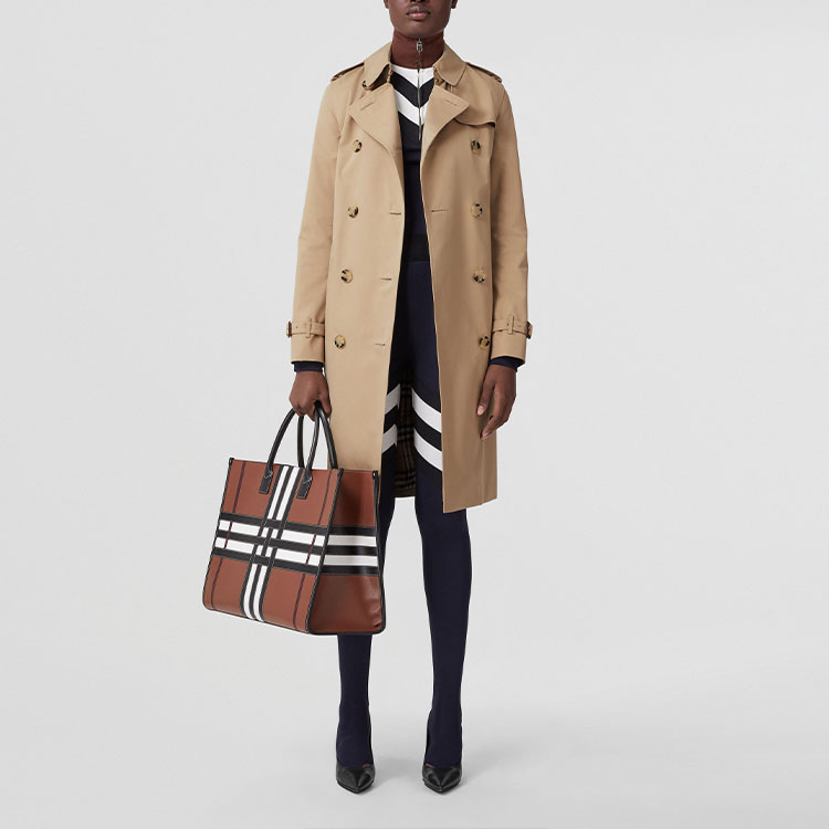 (Women) Burberry FW22  Kensington Heritage Honey Trench Coat Double-Breasted. 80592331 圖 5