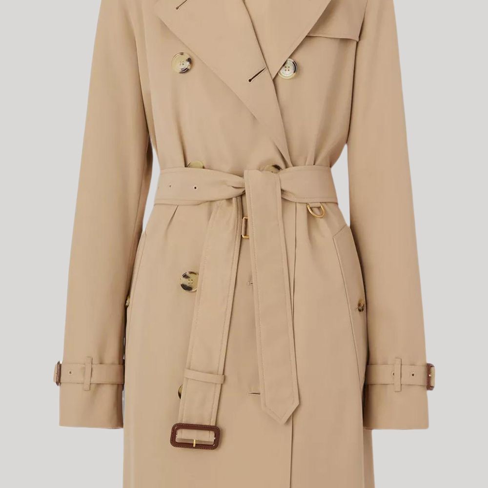 (Women) Burberry FW22  Kensington Heritage Honey Trench Coat Double-Breasted. 80592331 圖 6