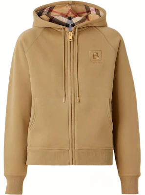 (W) Sudadera con capucha y cremallera Burberry FW22 Khaki Logo Bordado. 80615551 Order (W) Sudadera con capucha y cremallera Burberry FW22 Khaki Logo Bordado. 80615551