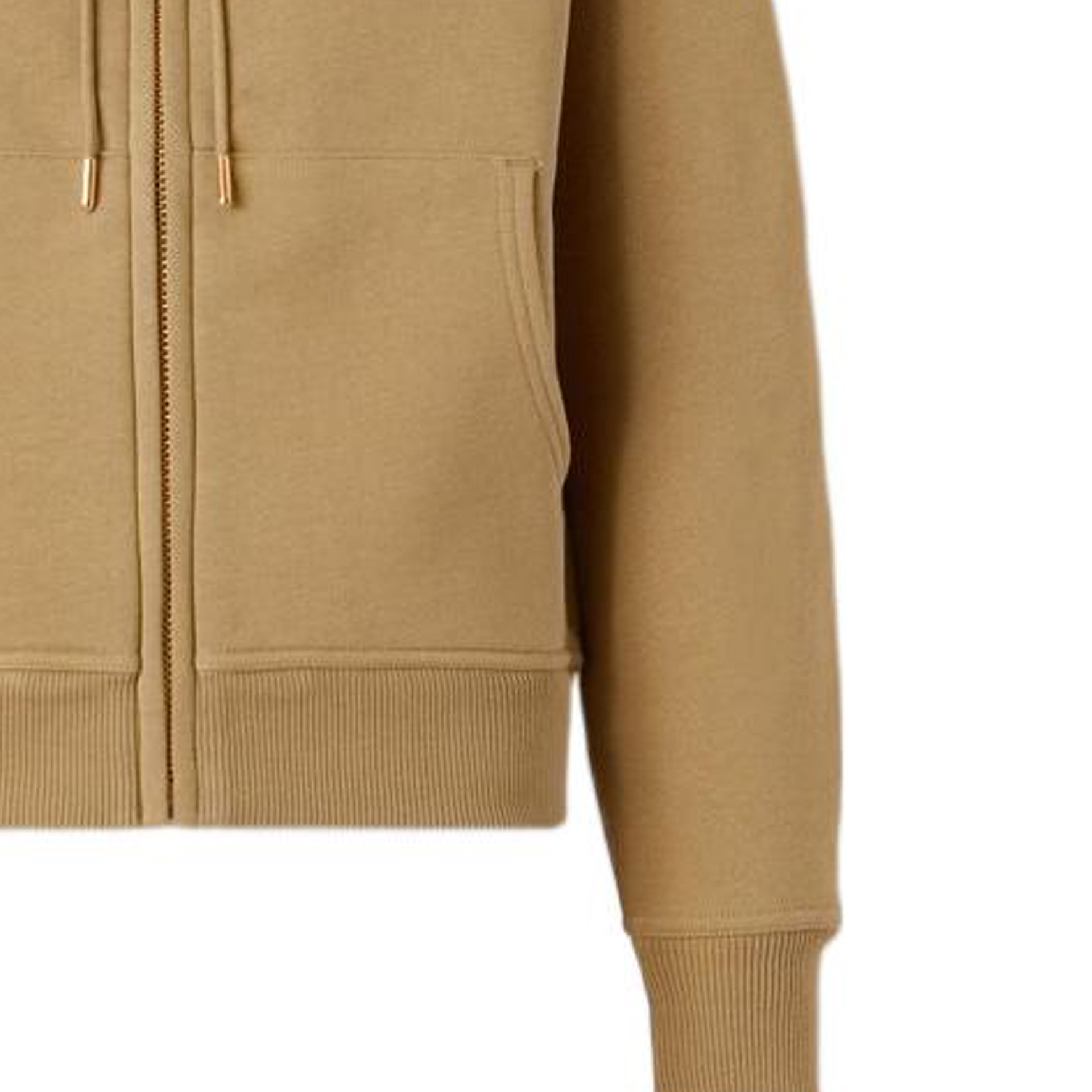 (Women) Burberry FW22  Khaki Embroidered Logo Zip-Up Hoodie Sweatshirt. 80615551 圖 6