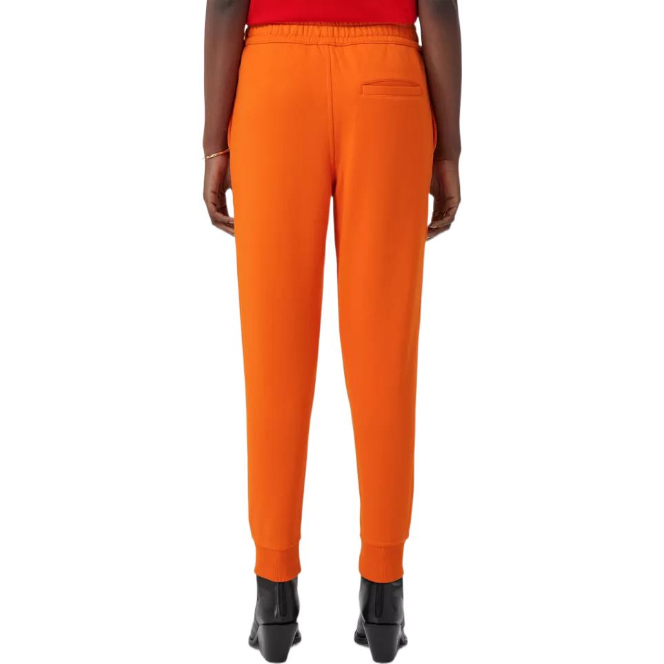 Shop (W) Burberry FW22 亮橙色刺繡標誌針織運動褲。 80621771