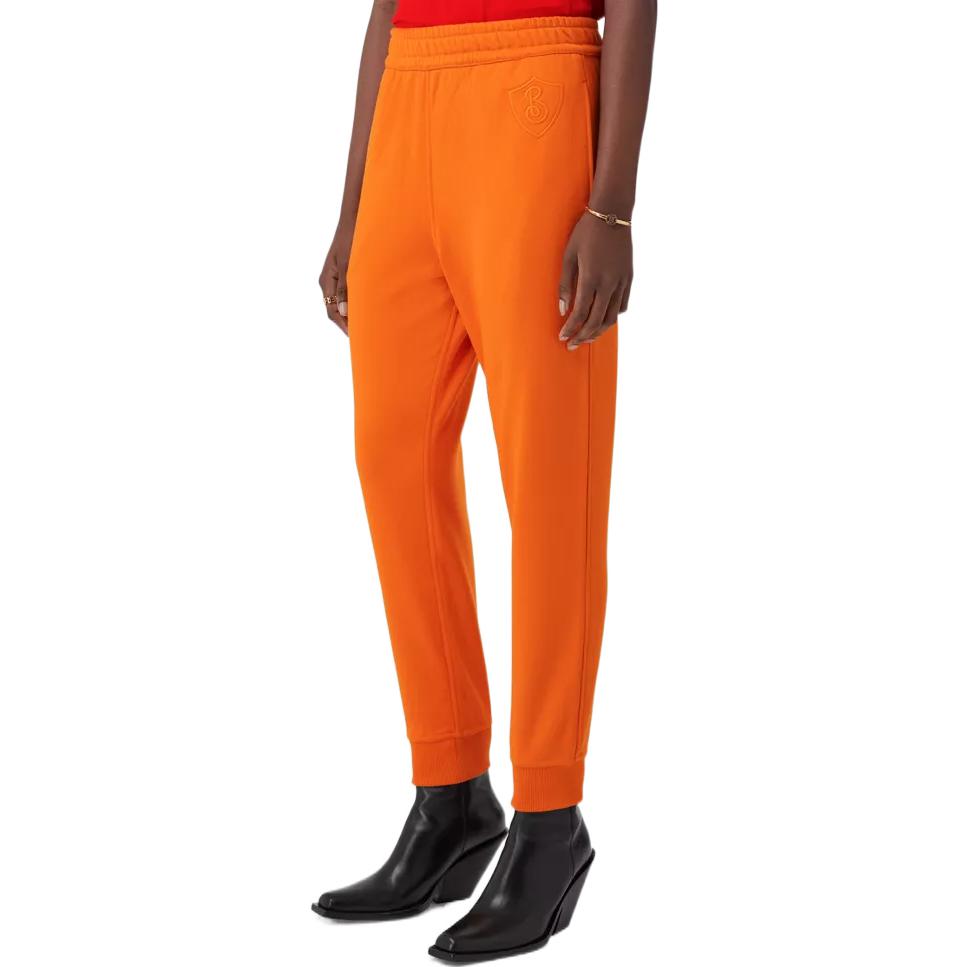 Purchase (W) Burberry FW22 亮橙色刺繡標誌針織運動褲。 80621771