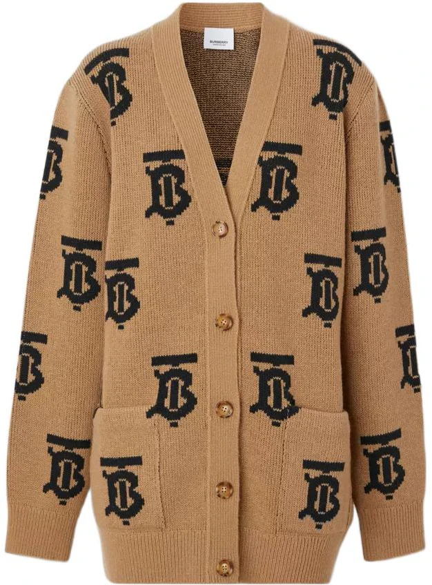 women-burberry-fw-22-logo-v-neck-wool-cardigan-beige-80632081