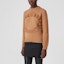 Purchase (Women) Burberry FW22 Oak Leaf Letter Embroidery Wool Sweater Brown. 80621031